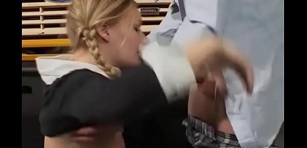  Astonishing blonde Katie gets doggstyle sex